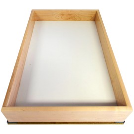 SlidingSusan Solid Wood Pull-Out Drawer Organizer for Cabinets, Gliding Soft Close Shelves for Kitchen, Pantry, and Storage Organization, Soft Maple, 20 Inch Wide x 21 Inch Deep