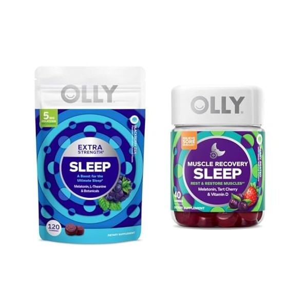 OLLY Extra Strength Sleep Gummy with Melatonin, L-Theanine, Chamomile, Lemon