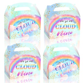 LaVenty 12 PCS On Cloud 9 Birthday Party Supplies - 12 x On Cloud 9 Party Favor Boxes