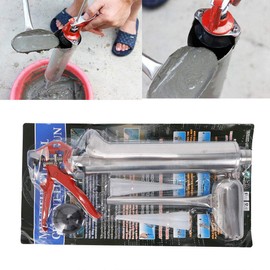 Mortar Gun For Brick Pointing,Stainless Steel Hand Caulking Gun Tile Grouting Cement Applicator Tools Kit