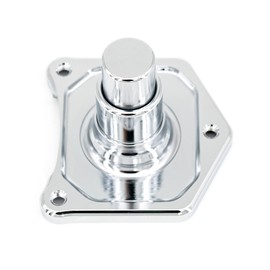 Americruise Motorcycle Solenoid Cover Starter Push Button for Harley 1991-2017 Softail Dyna Sposter Big Twin Model (Chrome)