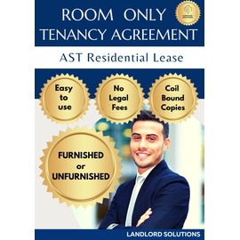 Landlord Legal Services: 2 x Room Only Tenancy Agreement for Furnished or Unfurnished. Two Copies. Paper, Legal Document, Document, Agreement