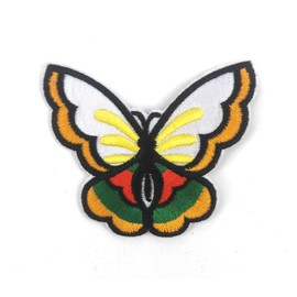 Butterfly Embroidered Patch W2.7" X H2.4" Sew Iron On Colorful Pretty 3231