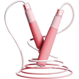 Jump Rope for Kids - Lightweight, Adjustable, Silicone Grips, Double Ball Bearing System, Tangle-Free Skipping Rope for Women and Men - Color: pink