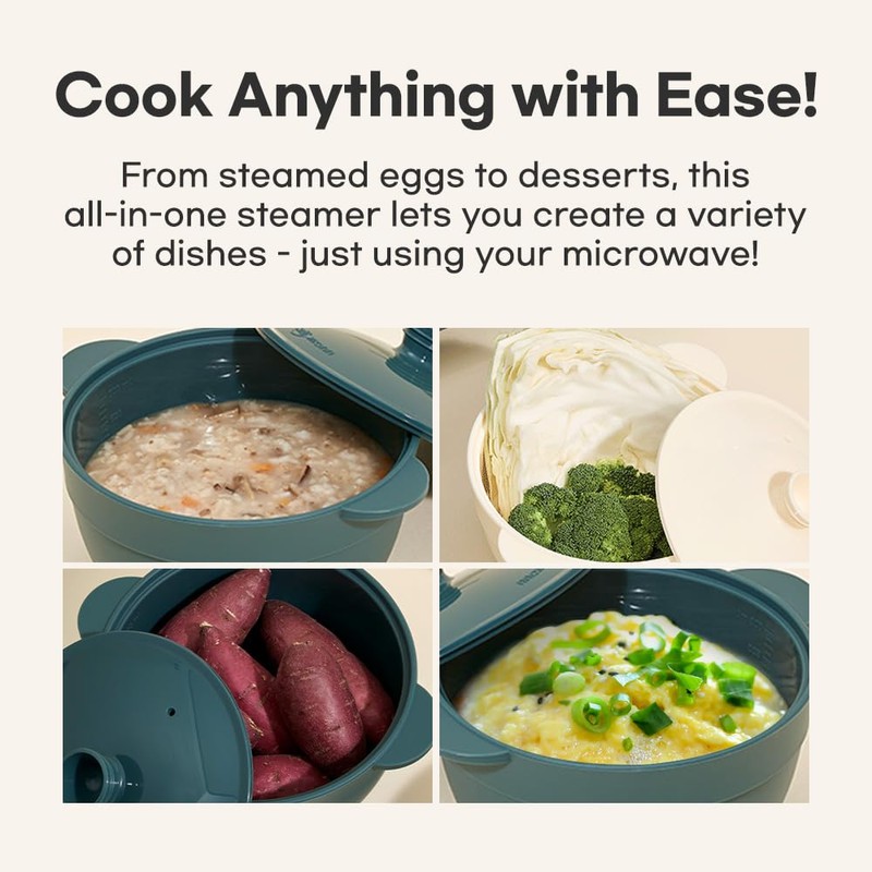 Silicone Egg Steamer – Quick Microwave Cooking, Non-Stick, Made in