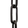 RCH Hardware CH-S59-496-BLK-3 Steel Fixture Chain, Black (3FT)