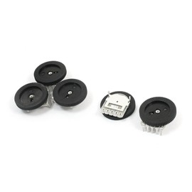 5Pcs B503 50K Ohm 5-Pin Dual Dial Wheel Duplex Potentiometer 16 x 2mm
