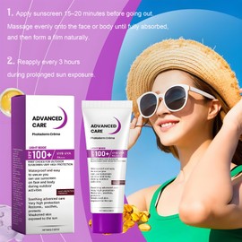 2 Pack SPF 100 Sunscreen 80g – High UVA/UVB Protection Face Cream – Waterproof & Soothing Moisturizer – Lightweight, Non-Greasy Daily Use – Helps Prevent Sunburn