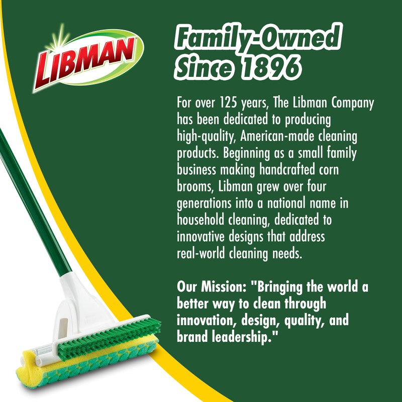 Libman Nitty Gritty Roller Mop Refills | Scrub Mop |