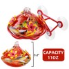Window Hummingbird Feeder - Hand Blown Glass Mounted Hummingbird Feeder