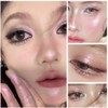 KARLOR Makeup Highlighter Palette, Glitter Eyes Face Highlighter Powder Eyeshadow