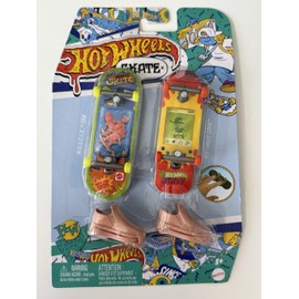Hot Wheels Skate Miniatur-Finger-Skateboard-Set, 2er-Pack mit Zubehör, Sammlerstück