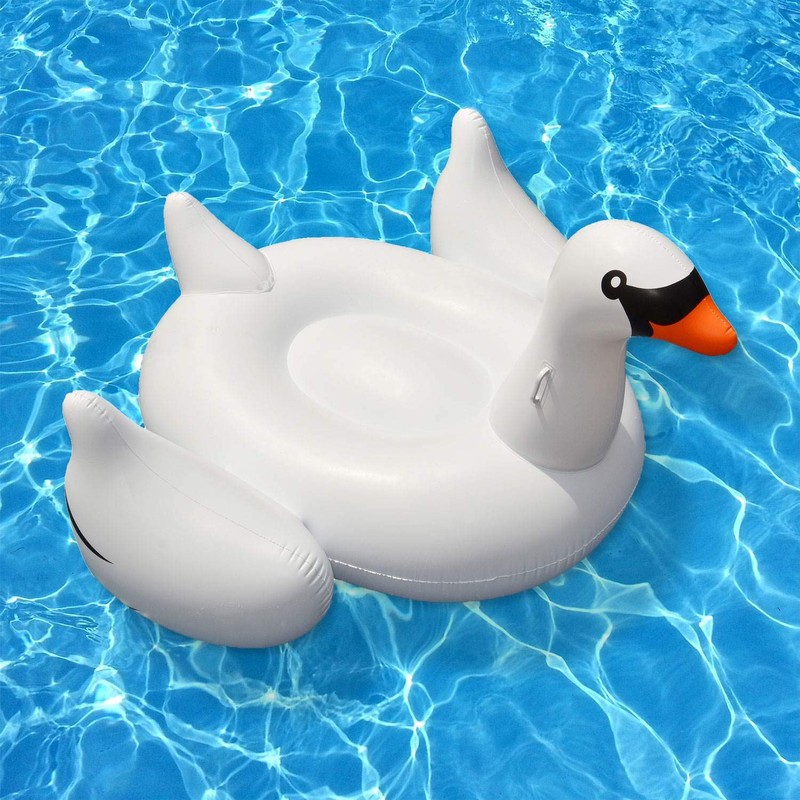 Swimline Giant Swan Float for Swimming Pools (2 Pack), White