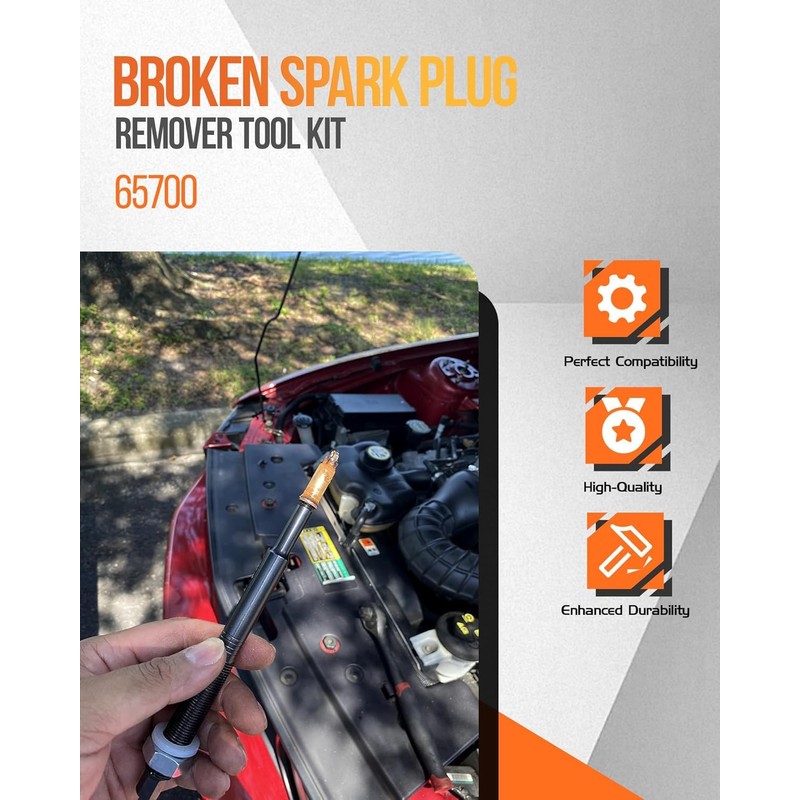 AWL Brothers 65700 Broken Spark Plug Remover Tool Kit, Spark
