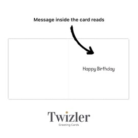 Twizler 6th Birthday Card for Boy or Girl - Sixth Birthday Card Boy - Sixth Birthday Card Girl - Boys Birthday Card Girls - Age 6 Birthday Card - Unisex Childrens Birthday Card