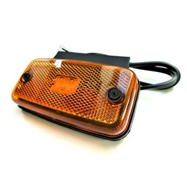 Matel Service LED Outline Marker Light Yellow 12/24V 110x75x29 with Cable Reflector Truck