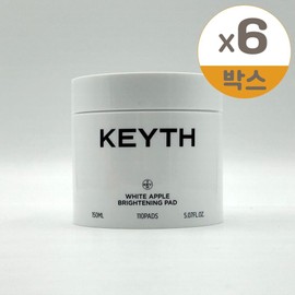 Kiss White Apple Brightening Pads 110 sheets 6 pcs / 키스 화이트 애플 브라이트닝 패드 110매 6개