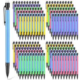 Fuyoooo 200 Pcs 0.7mm Mechanical Pencils with Eraser Bulk, Operation Christmas Items Colorful Mechanical Pencil 0.7mm for Office Classroom School Student Writing Drawing Sketching Supplies, 5 Color