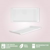 4 Plates + 2 Sauce Dishes - Rectangular Dinner Plate