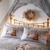 Twilight Santa Christmas Duvet Cover and Pillowcase Set, Beige, Single
