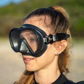 TUSA M-1010S Zensee Pro Scuba Diving Mask, Gunmetal