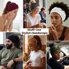 Satin Lined Open Turban Headband Anti-Friction Hair Head Wrap,Black