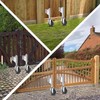 Homhoo Spring Loaded Gate Casters 3” Heavy Duty Gate Caster