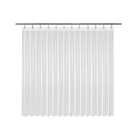 EHZNZIE Clear Shower Curtain Liner Light Weight PEVA, Shower Liner 72x72 Inches, Waterproof, No Chemical Smell with 12 Rust Proof Metal Grommets for Bathroom Shower Curtain
