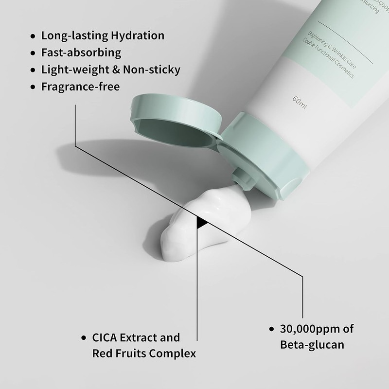 IUNIK Beta-Glucan Vegan Lightweight Non-Sticky Deep Moisture Watery Cream -