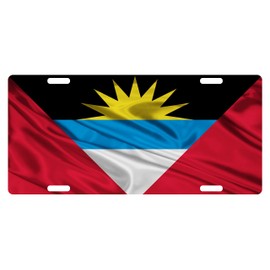 Antigua and Barbuda Flag Custom License Emblem (VERSION 2)