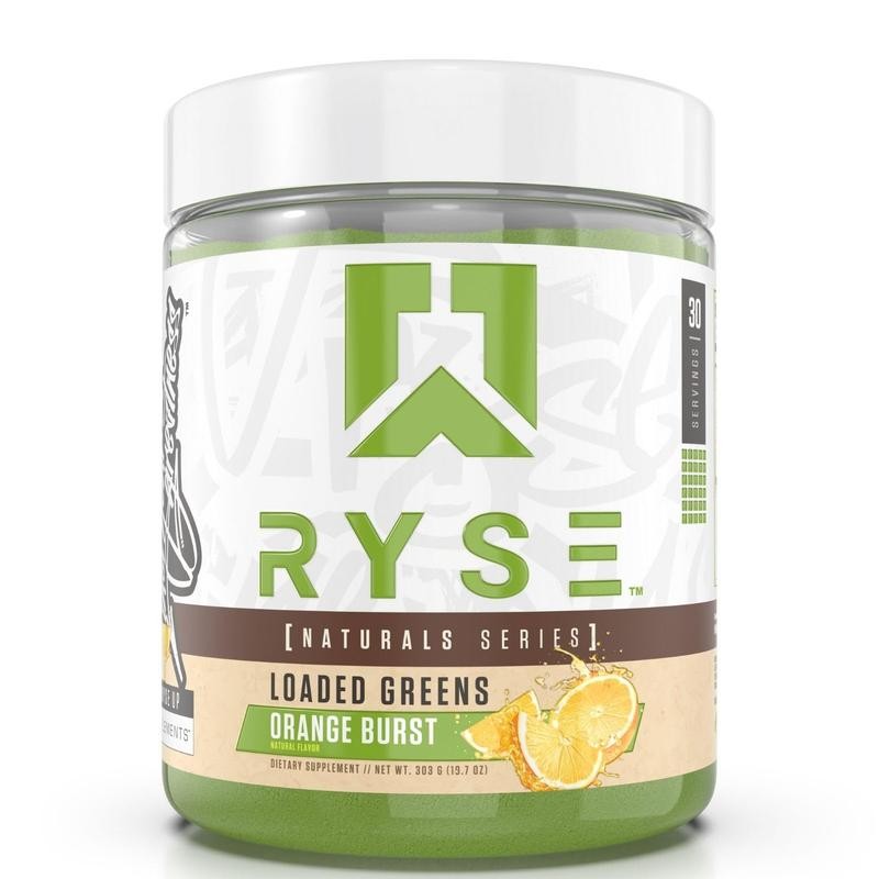 Ryse [Naturals Series] Loaded Greens 30 Servings - Flavor: Orange