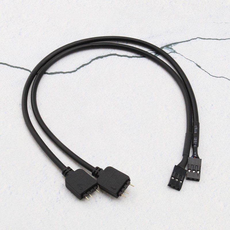 Create idea 50cm RGB Motherboard 5V 3 Pin VDG to