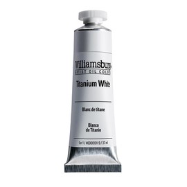 Williamsburg Artist Oil Colors by GOLDEN, Titanium White, 37 ml tube, Professional Oil Paint, Opaque