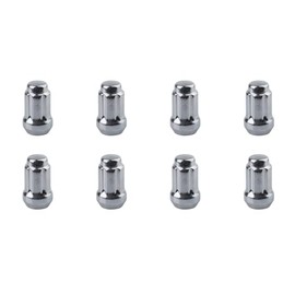(8 Pack) Tusk Tapered Spline Drive Lug Nut 12mm x 1.50mm Thread Pitch Chrome for Textron Prowler PRO 2019