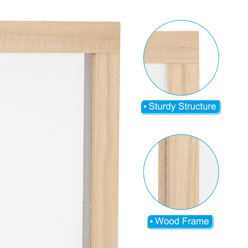 PATIKIL 34 x 25cm A4 Wooden Paper Making Screen Paper