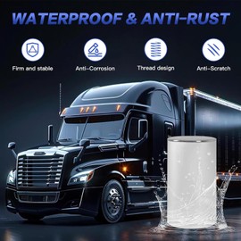 40Pcs Semi Trucks Lug Nut Covers Chrome, 32/33mm Lug Nut Covers ABS Plastic Anti-Rust Screw-on Wheel Nut Caps with Installation Tool, Truck Nuts for Semi Trucks Trailer