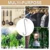 sourcing map 3Pcs S Hooks for Hanging, 11.8 Inch Extra