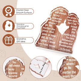 Grandma Gifts from Granddaughter Mothers Day Gifts for Grandmother Birthday Gifts Idea Best Grandma Ever Gifts Great Grandma Christmas Mother's Day Gifts for Grandparents gigi nana Acrylic Plaque Sign