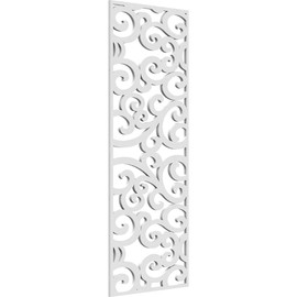 Ekena Millwork WALP14X35POT Potterville Fretwork PVC Wall Panels, White