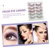 Baluue 3sets Realistic Makeup Lashes Wispy False Lashes Natural Party