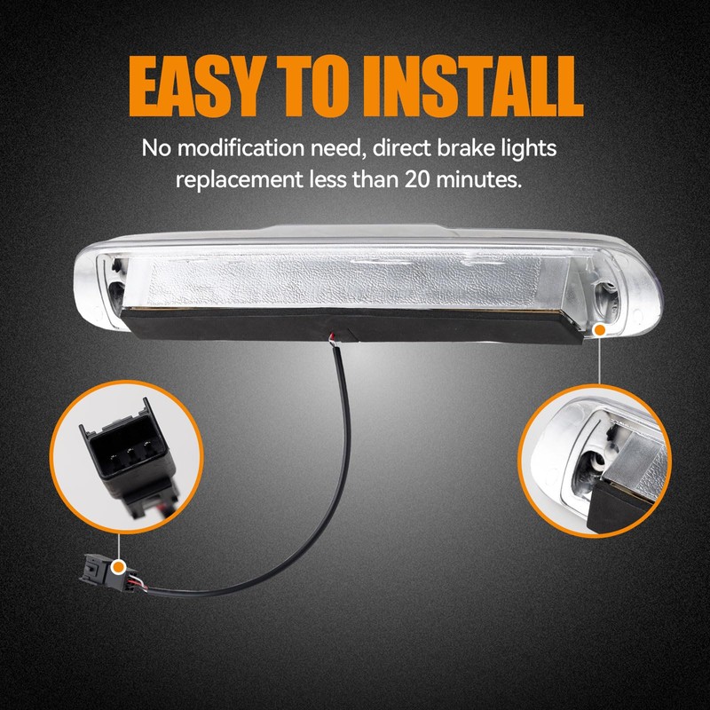 Cxdar Third 3rd Brake Light, LED High Mount Stop Light