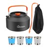 HOMGEN 2L Large Portable Camping Kettle for Outdoor Hiking with