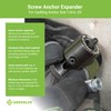 Greenlee 868 Screw Anchor Expander for Caulking Anchor Size 1/4-20,