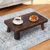 GZQWDC Japanese Style Wood Convertible Low Table - Multifunctional Meditation