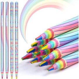 ECOTREE Colored Pencils for Kids - Rainbow Colored Pencils for Coloring Books, Kids Drawing Art Supplies, School Supplies, 12 Pack
