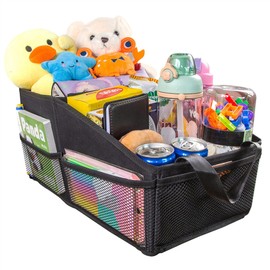 Car Seat Organizer for Front Seat or Backseat, Car Storage Organizer for kids, Car Caddy Organizer for Office Files, Books, Toys, Snacks, Drinks, Cups