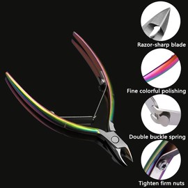 BEZOX Nagelhautzange Nagelhautschneider Hautzange aus Edelstahl mit Scharfem und Glattem Schnitt Fein zur Entfernung ÃberschÃ¼ssige, Eingerissener Haut an Finger und Zehen