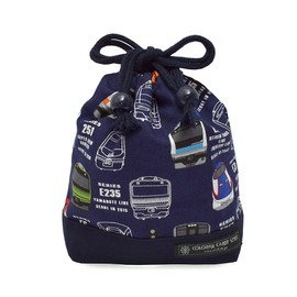 COLORFUL CANDY STYLE N3582700 Cup Bag, Boys, Drawstring Bag, For Children, Elementary School Students, School Entrance, Tokyo Train Collection