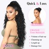 SHNMIN Ponytail Extension, Claw Long Wavy Ponytail Extension 30" Curly