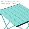 Grope Portable Camping Table with Aluminum Table Top, Folding Beach